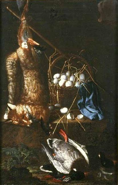 Hamilton Easter Field Still life with a dead fox and ducks Germany oil painting art